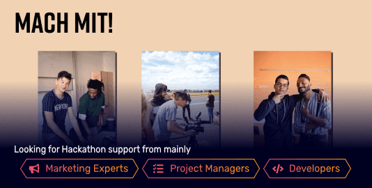 Rapper* ohne Grenzen mood image and hackathon professions