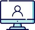Computer and persona icon